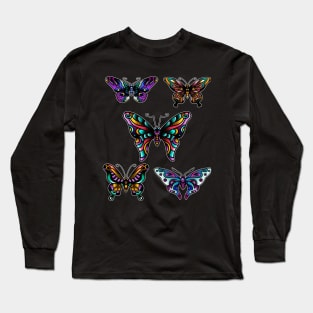 Tattoo Butterflies Long Sleeve T-Shirt